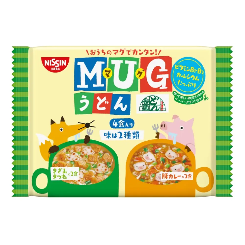 Mì Ăn Liền Cho Bé Vị Thịt Heo, Mug, Shokuhin Cup Noodles, Pork (94g) - NISSIN